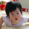 ダウン症児・7か月・部屋の中